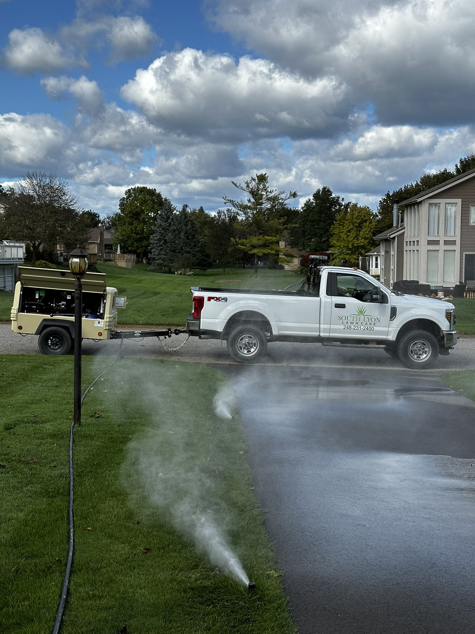 Spring irrigation startup work South Lyon MI